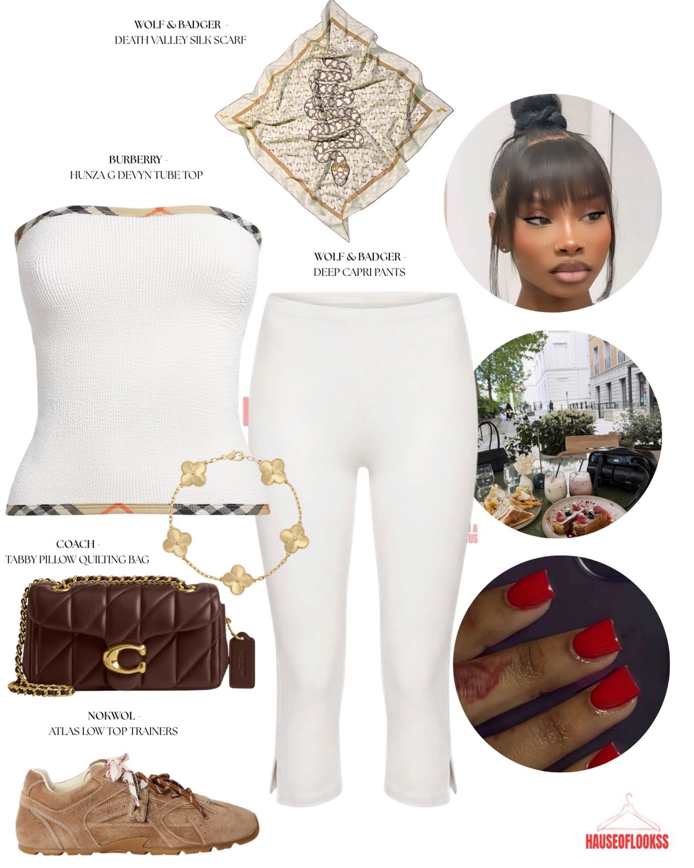A White Tube Top and Capri Trousers: Tonal Dressing with a Quiet Luxe Finish